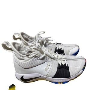 Nike PG 2 TS Paul George White Multi Color Basketball Shoes Mens